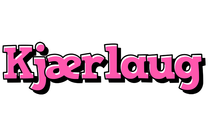 Kjærlaug girlish logo