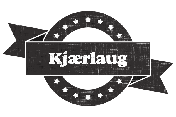 Kjærlaug grunge logo