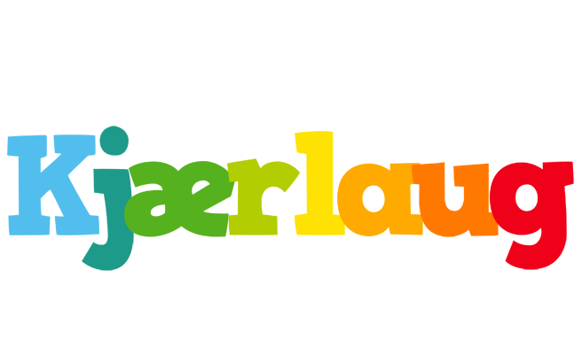 Kjærlaug rainbows logo