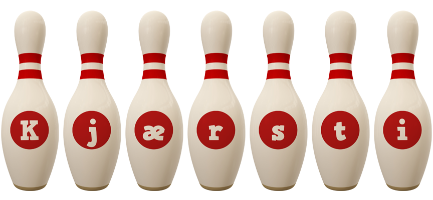 Kjærsti bowling-pin logo