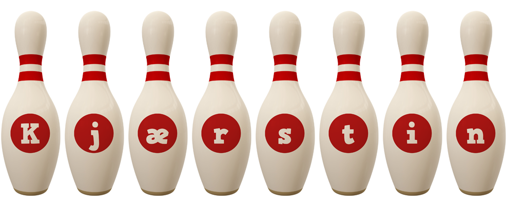 Kjærstin bowling-pin logo