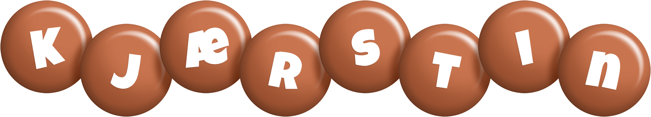 Kjærstin candy-brown logo
