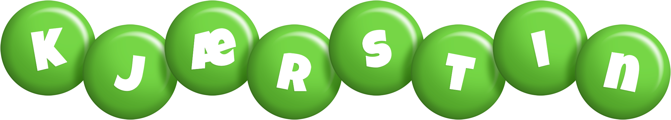 Kjærstin candy-green logo