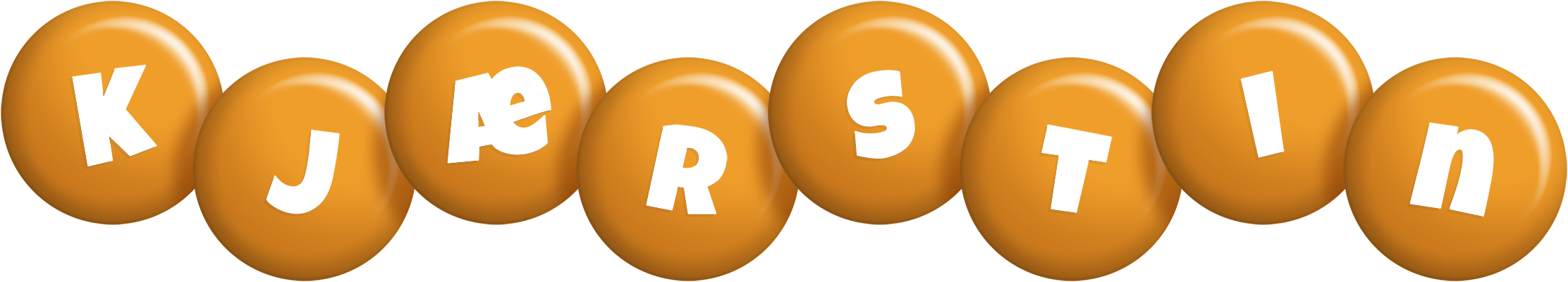 Kjærstin candy-orange logo