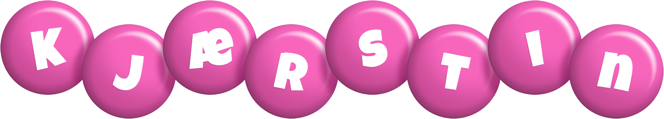 Kjærstin candy-pink logo