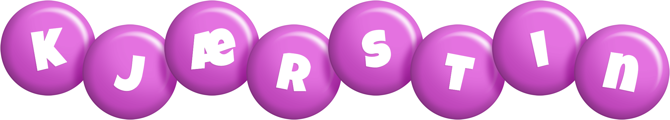 Kjærstin candy-purple logo