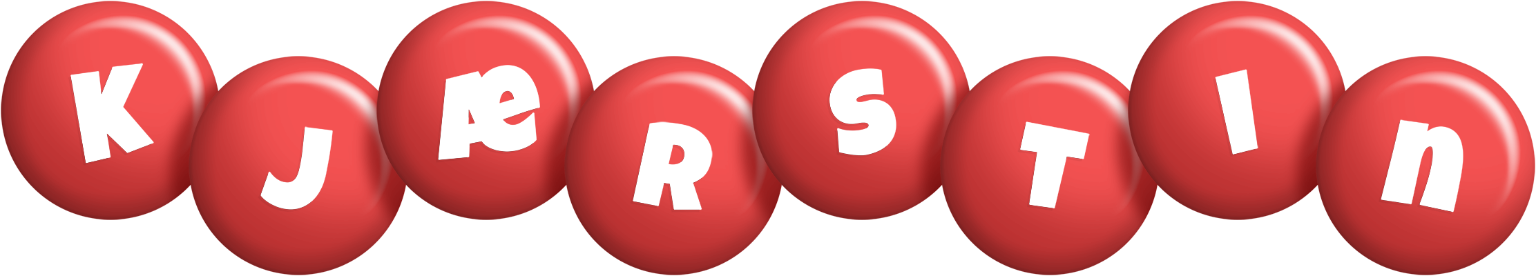 Kjærstin candy-red logo