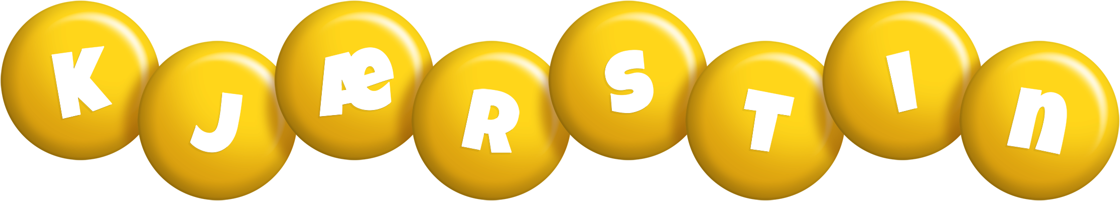 Kjærstin candy-yellow logo