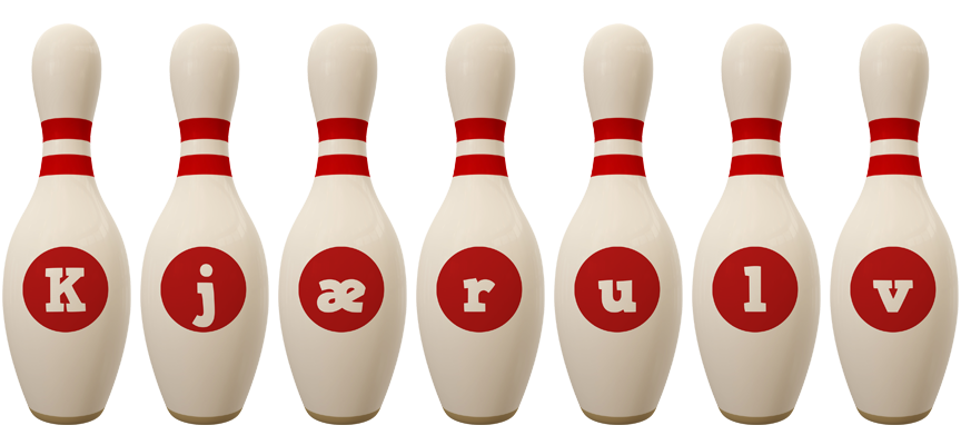 Kjærulv bowling-pin logo