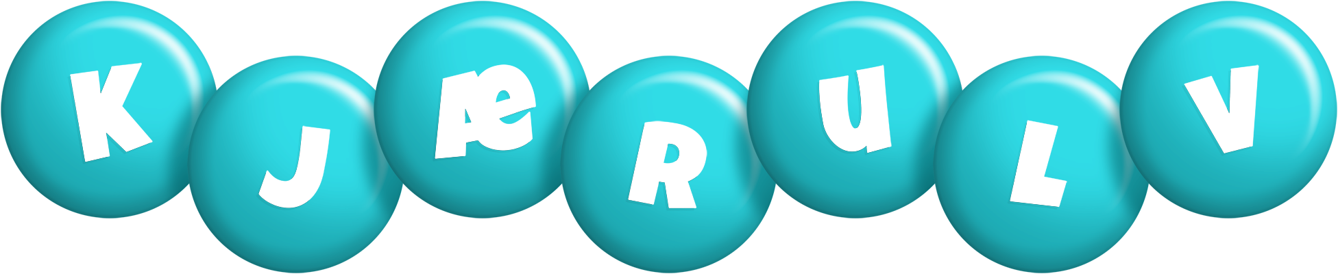 Kjærulv candy-azur logo