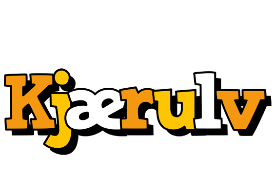 Kjærulv cartoon logo