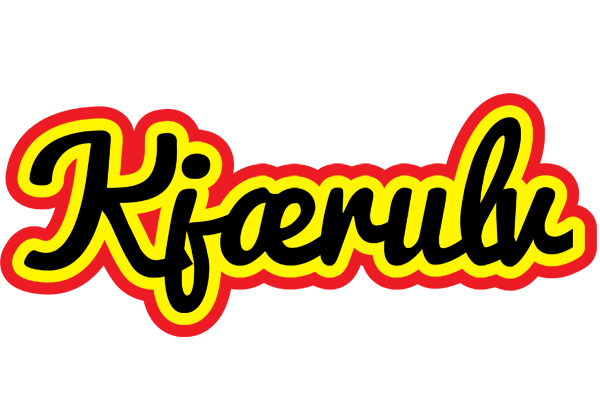 Kjærulv flaming logo