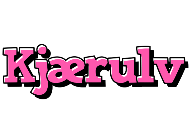 Kjærulv girlish logo
