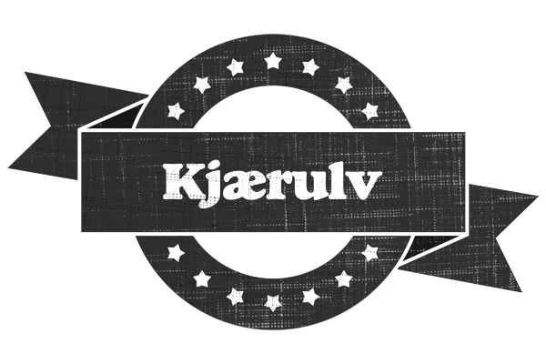 Kjærulv grunge logo