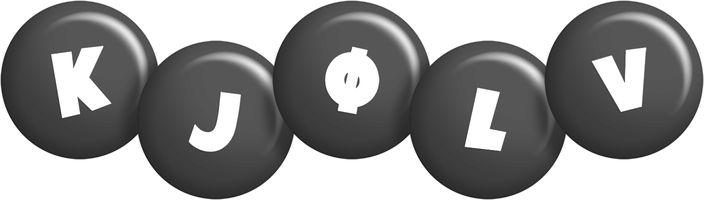 Kjølv candy-black logo