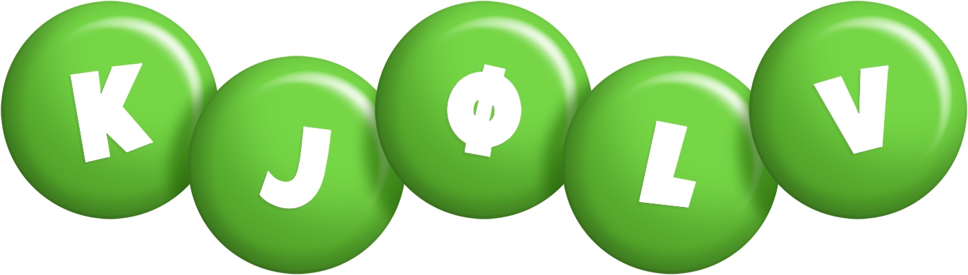 Kjølv candy-green logo