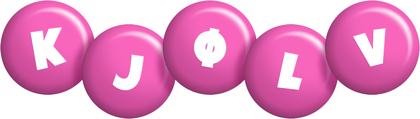 Kjølv candy-pink logo