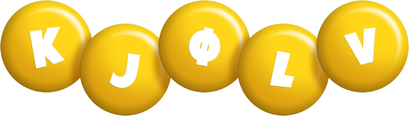 Kjølv candy-yellow logo