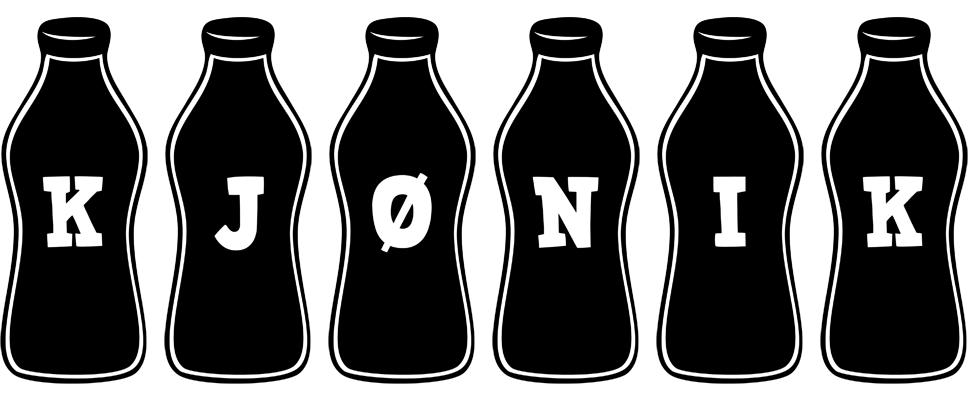 Kjønik bottle logo