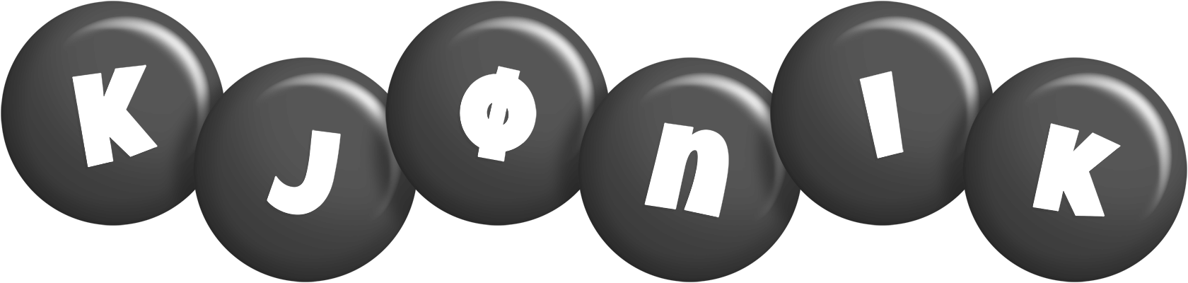 Kjønik candy-black logo