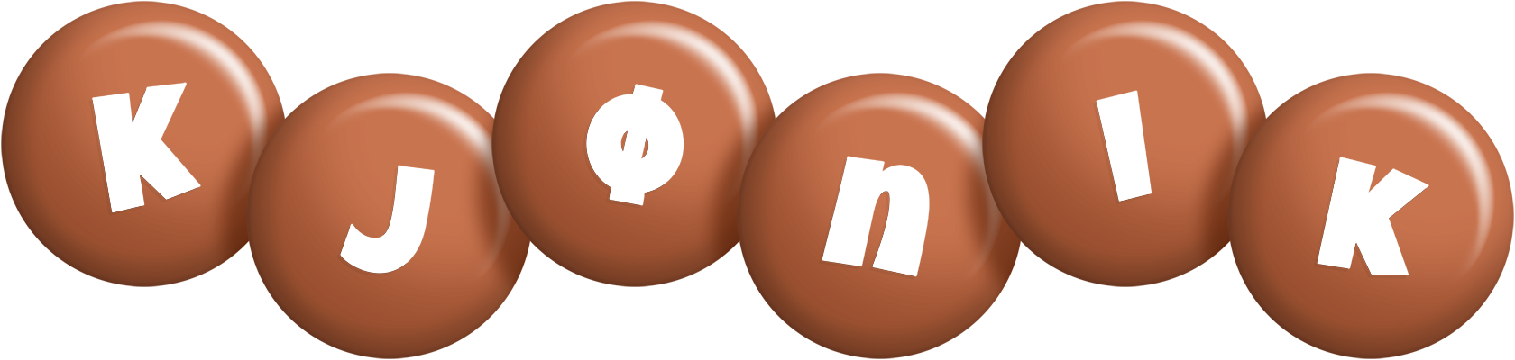 Kjønik candy-brown logo