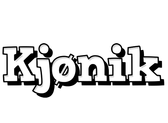 Kjønik snowing logo