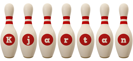 Kjartan bowling-pin logo