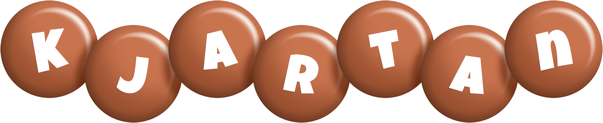 Kjartan candy-brown logo