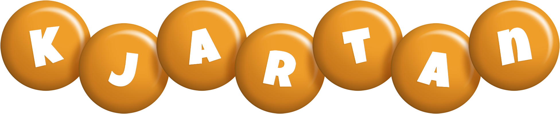 Kjartan candy-orange logo