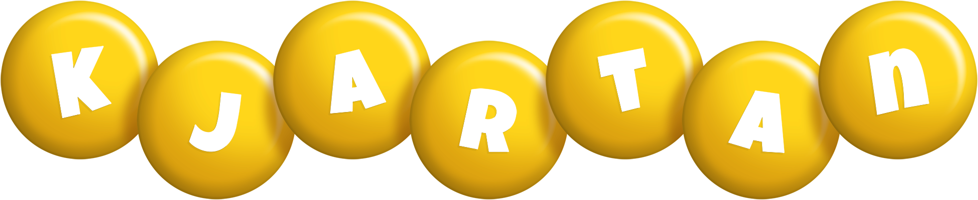 Kjartan candy-yellow logo