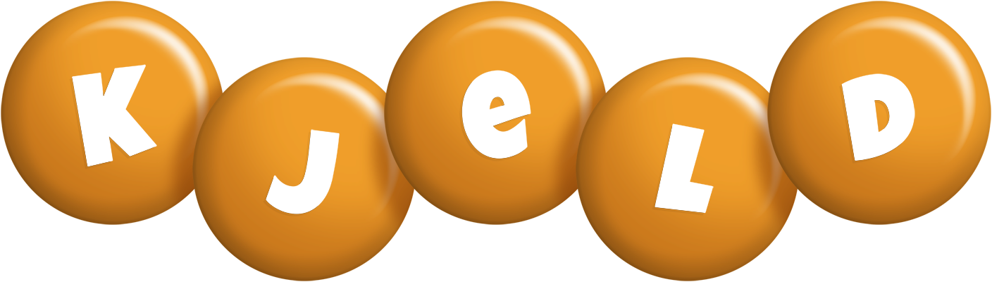 Kjeld candy-orange logo