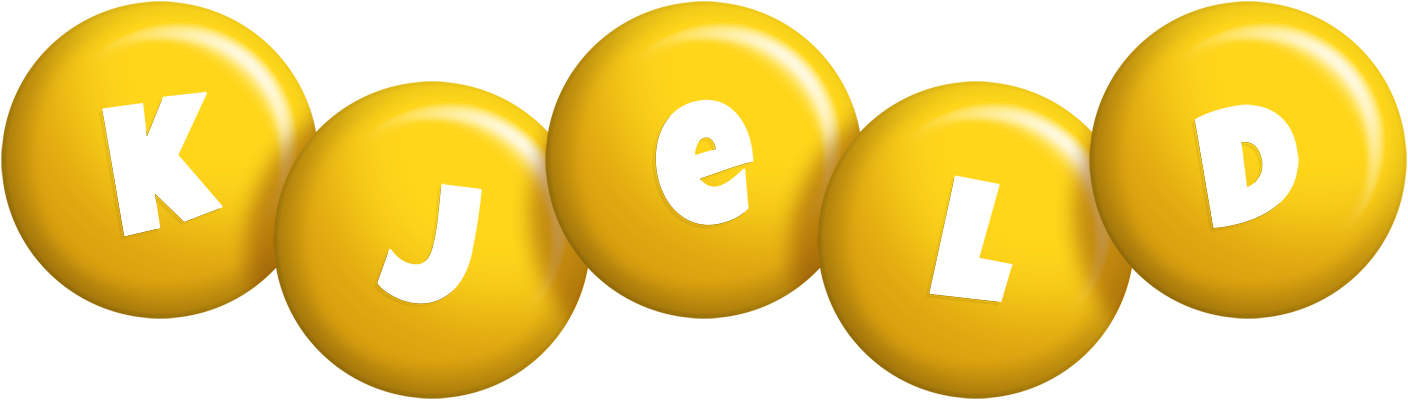 Kjeld candy-yellow logo