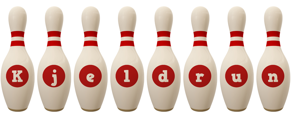 Kjeldrun bowling-pin logo