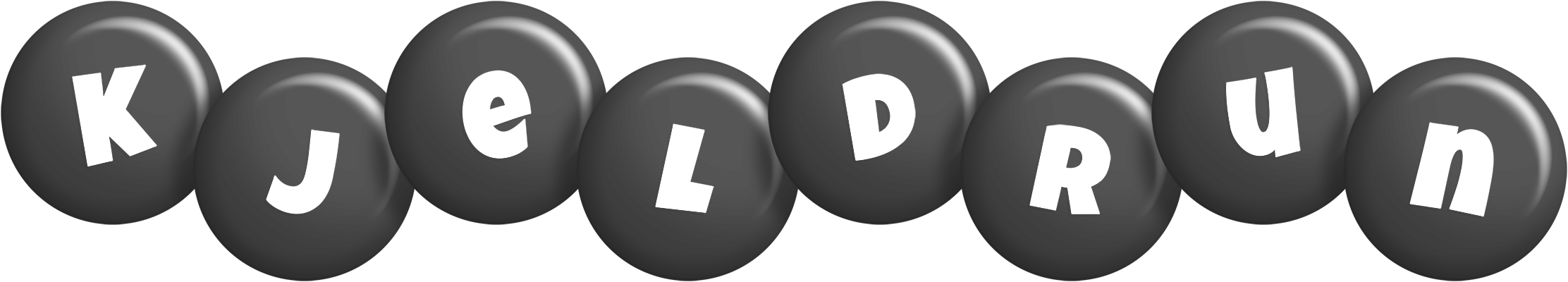Kjeldrun candy-black logo