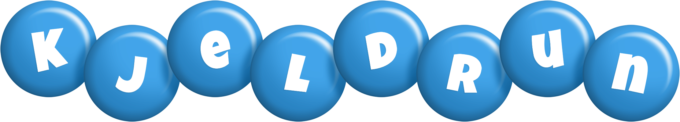 Kjeldrun candy-blue logo