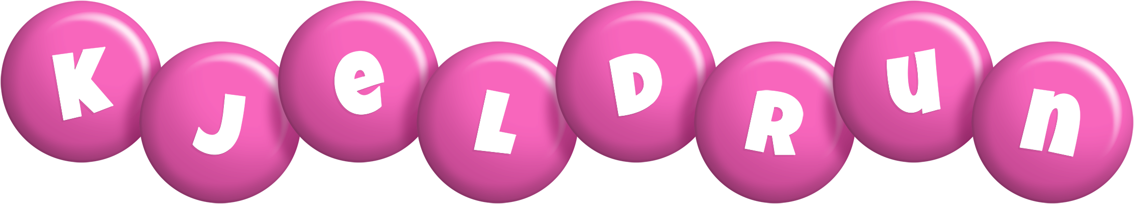 Kjeldrun candy-pink logo