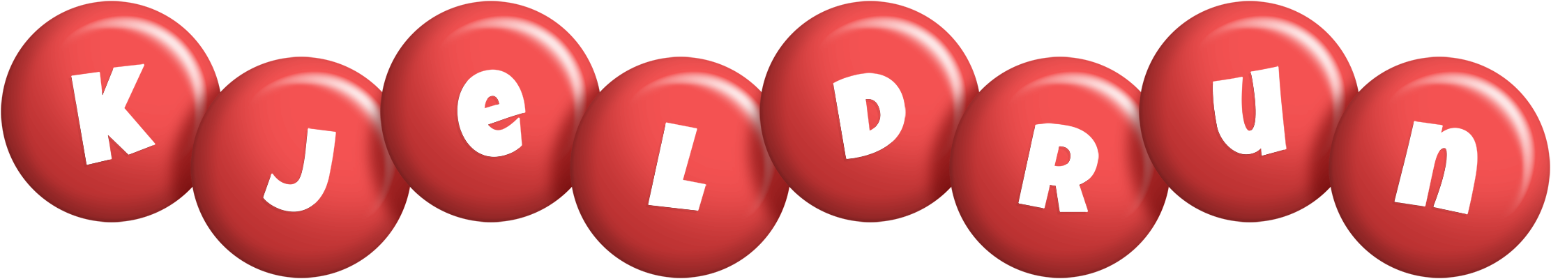 Kjeldrun candy-red logo