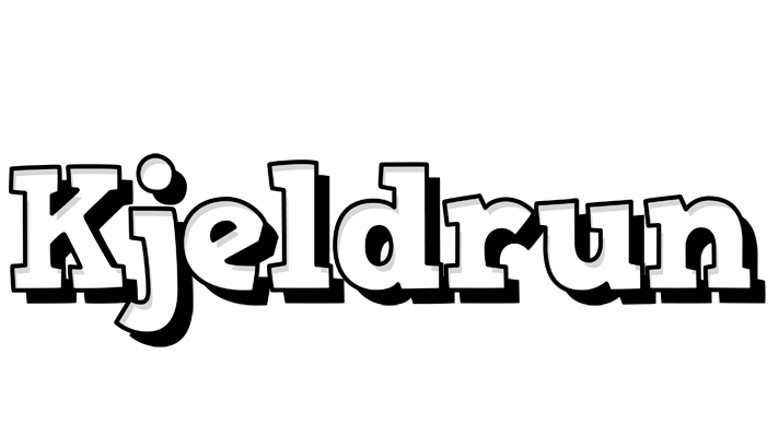 Kjeldrun snowing logo