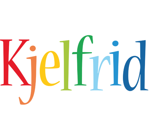 Kjelfrid birthday logo