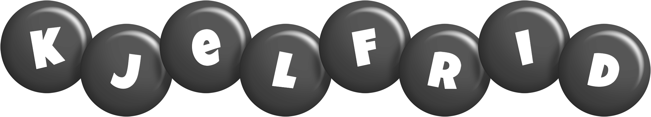 Kjelfrid candy-black logo