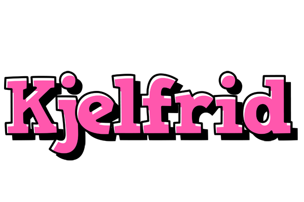 Kjelfrid girlish logo
