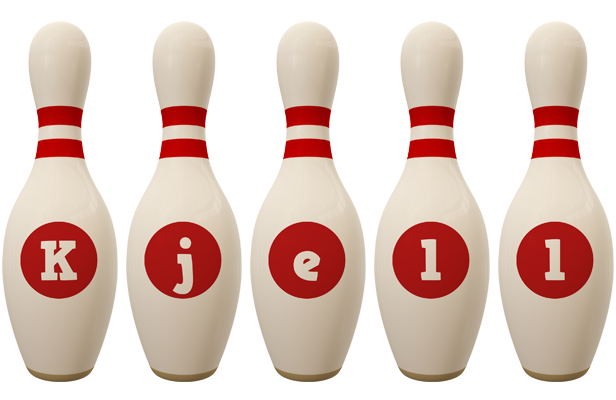 Kjell bowling-pin logo