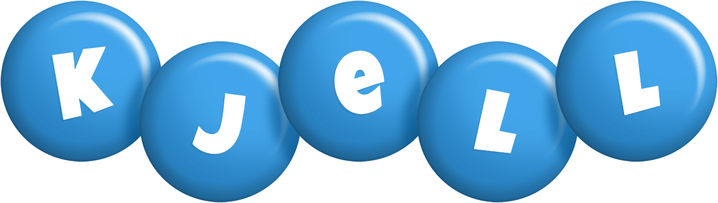 Kjell candy-blue logo