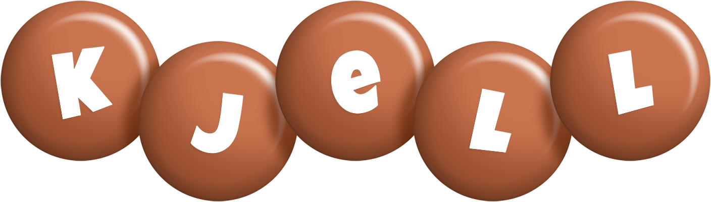 Kjell candy-brown logo