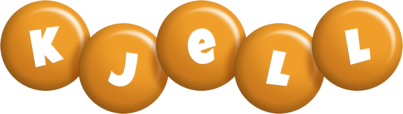Kjell candy-orange logo