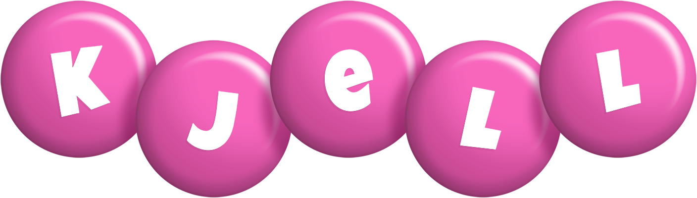 Kjell candy-pink logo