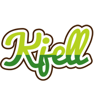 Kjell golfing logo