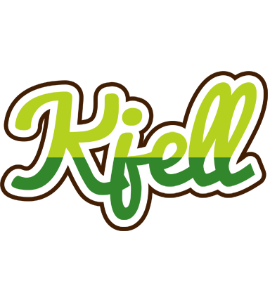 Kjell golfing logo