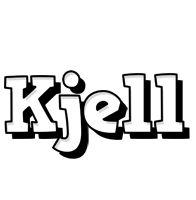 Kjell snowing logo