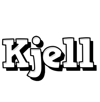 Kjell snowing logo